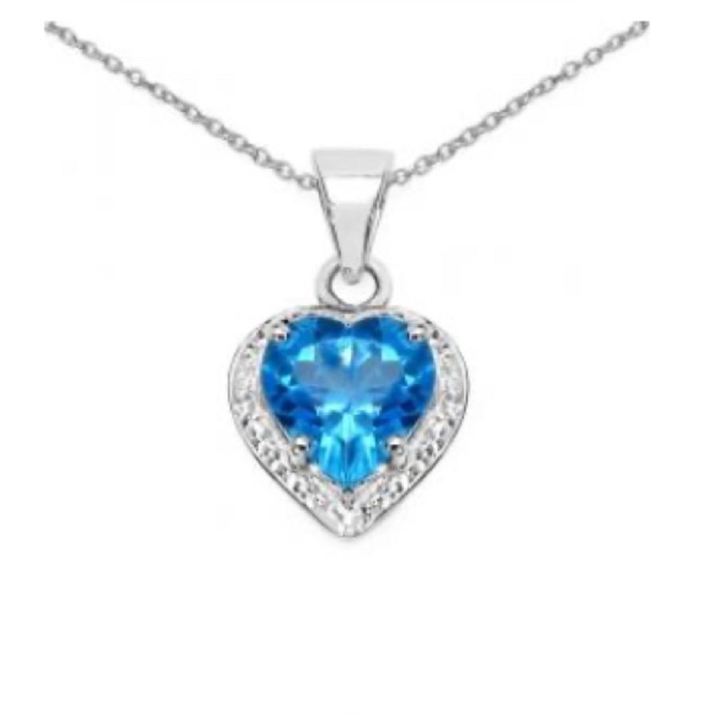 Blue Topaz Necklace,New